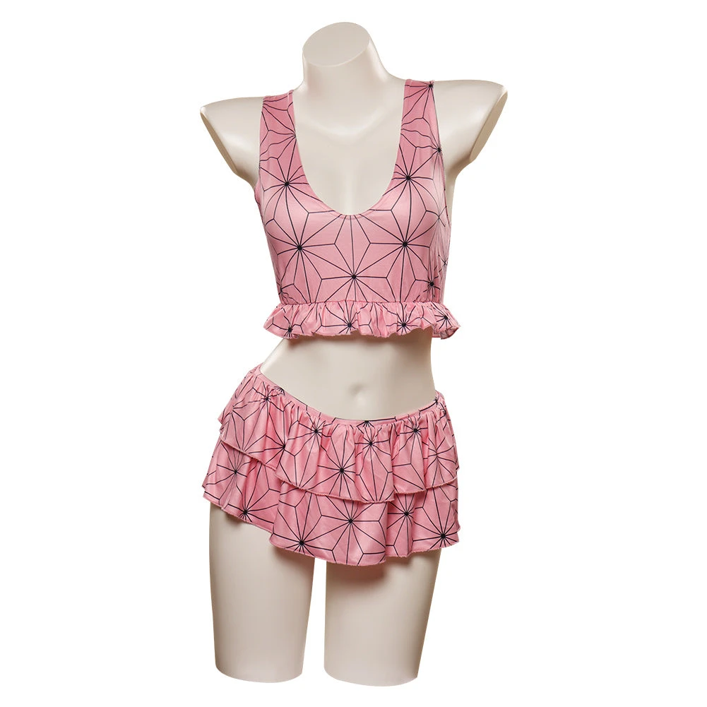 CosplaySky Demon Slayer Kamado Nezuko Original Design Cosplay Costume Swimsuit Outfits 8 CosplaySky Demon Slayer Kamado Nezuko Original Design Cosplay Costume Swimsuit Outfits
