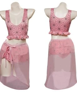 CosplaySky Demon Slayer Kamado Nezuko Original Design Cosplay Costume Swimsuit Outfits