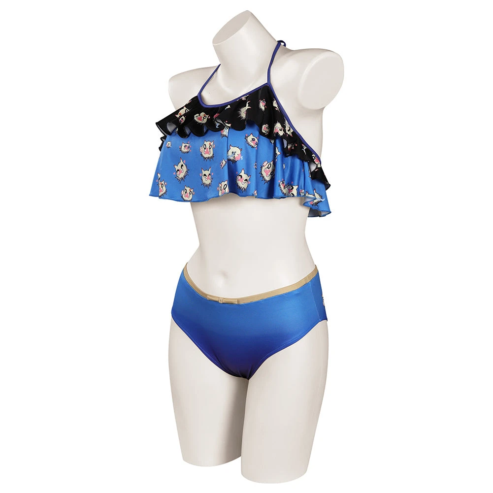 NewCosplay Demon Slayer Hashibira Inosuke Cosplay Costume Original Designer Sexy Two-pieces Swimsuit-cossky® 5 NewCosplay Demon Slayer Hashibira Inosuke Cosplay Costume Original Designer Sexy Two-pieces Swimsuit-cossky®