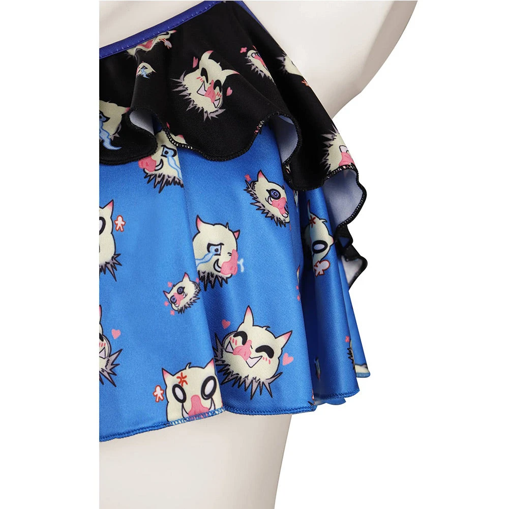 NewCosplay Demon Slayer Hashibira Inosuke Cosplay Costume Original Designer Sexy Two-pieces Swimsuit-cossky® 10 NewCosplay Demon Slayer Hashibira Inosuke Cosplay Costume Original Designer Sexy Two-pieces Swimsuit-cossky®