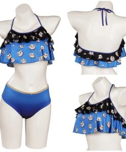 NewCosplay Demon Slayer Hashibira Inosuke Cosplay Costume Original Designer Sexy Two-pieces Swimsuit-cossky®