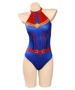 NewCosplay Captain Marvel Carol Danvers Original Design Cosplay Costume Sexy Swimsuit Outfits