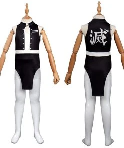 NewCossky New Arrivals Kids Girls Demon Slayer Uzui Tengen Swimsuit Cosplay Costume Jumpsuit Swimwear Outfits