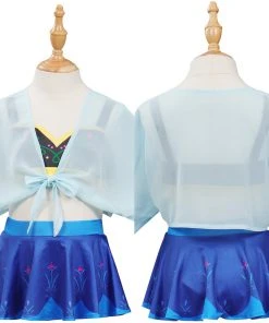Cossky New Arrivals Kids Children Frozen Anna Swimsuit Cosplay Costume Jumpsuit Swimwear