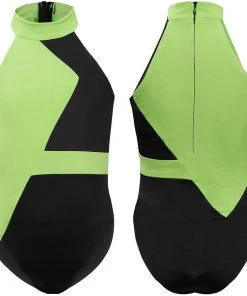 Fandombuy Kids Girls Kim Possible Shego Swimsuit Cosplay Costume New Arrivals
