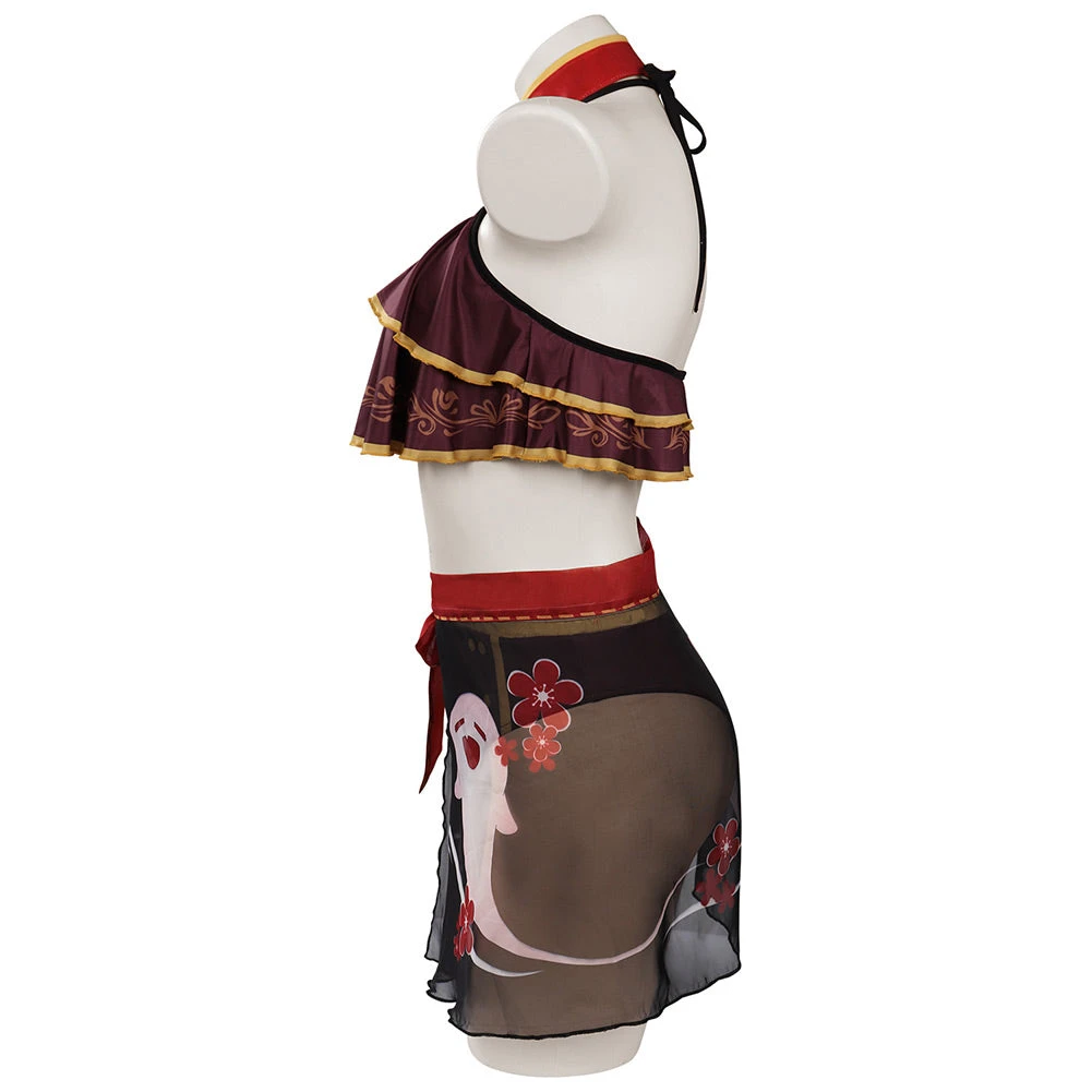 Cossky Genshin Impact Hutao Swimsuit Cosplay Costume Outfits Halloween Carnival Suit 8 Cossky Genshin Impact Hutao Swimsuit Cosplay Costume Outfits Halloween Carnival Suit
