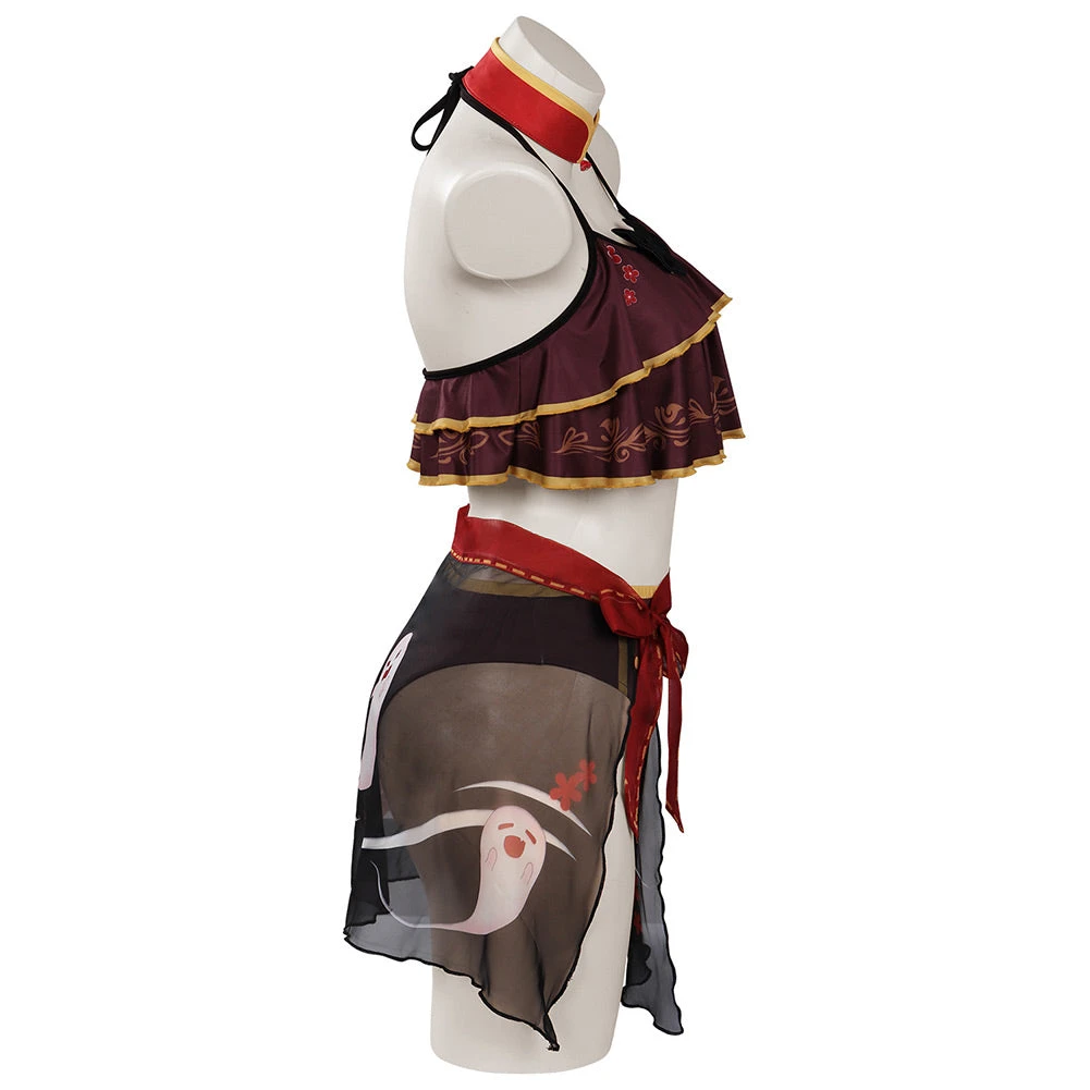 Cossky Genshin Impact Hutao Swimsuit Cosplay Costume Outfits Halloween Carnival Suit 9 Cossky Genshin Impact Hutao Swimsuit Cosplay Costume Outfits Halloween Carnival Suit