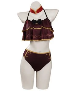 Cossky Genshin Impact Hutao Swimsuit Cosplay Costume Outfits Halloween Carnival Suit 18 Cossky Genshin Impact Hutao Swimsuit Cosplay Costume Outfits Halloween Carnival Suit