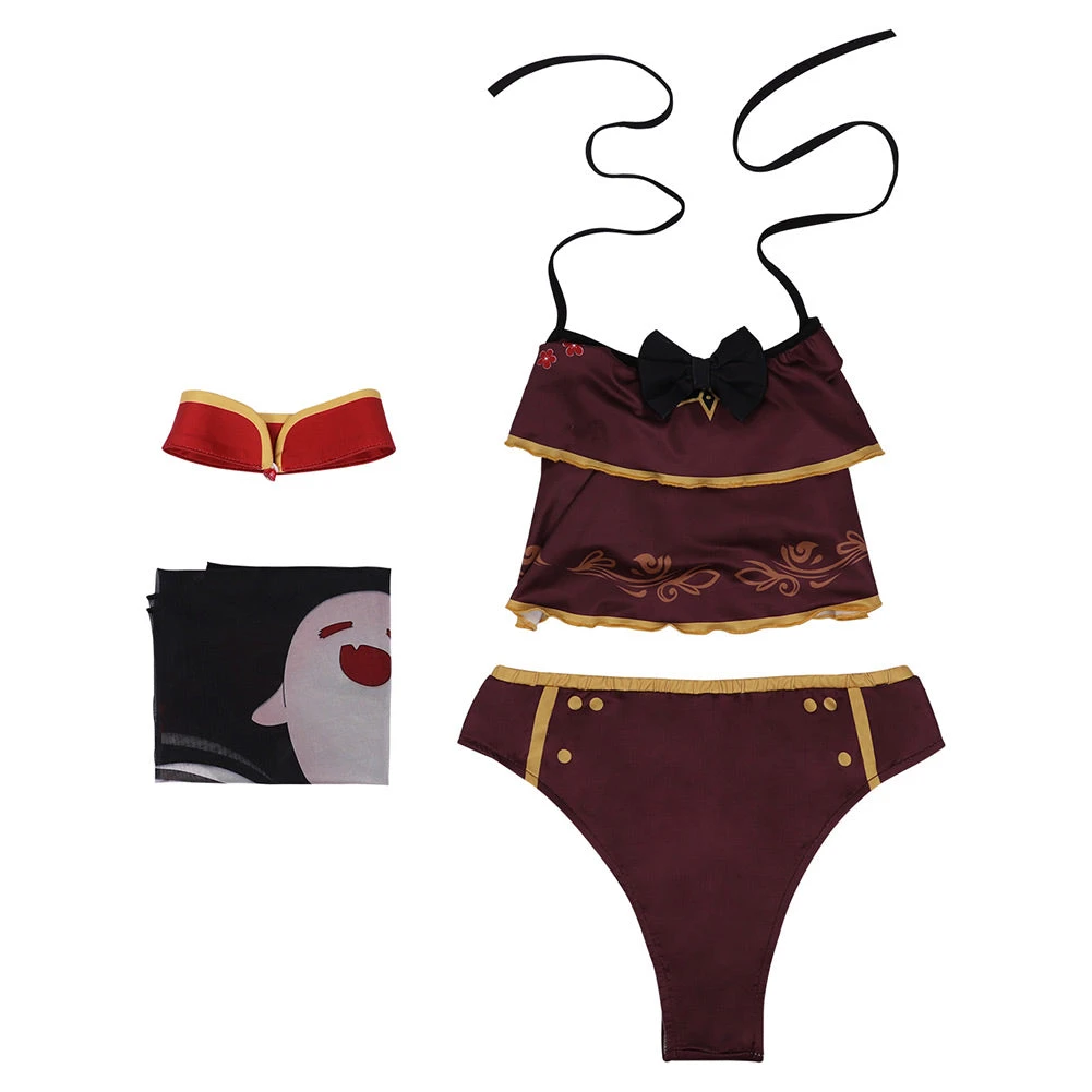 Cossky Genshin Impact Hutao Swimsuit Cosplay Costume Outfits Halloween Carnival Suit 11 Cossky Genshin Impact Hutao Swimsuit Cosplay Costume Outfits Halloween Carnival Suit