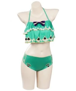 CosplaySky Genshin Impact Venti Cosplay Costume Bikini Top Shorts Swimsuit Outfits New Arrivals