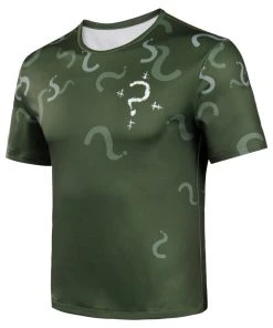 The Batman Riddler Original Design Cosplay Costumes Short Sleeve T-shirt -cossky® New Arrivals 12 The Batman Riddler Original Design Cosplay Costumes Short Sleeve T-shirt -cossky® New Arrivals