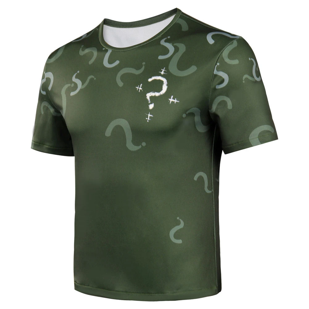 The Batman Riddler Original Design Cosplay Costumes Short Sleeve T-shirt -cossky® New Arrivals 5 The Batman Riddler Original Design Cosplay Costumes Short Sleeve T-shirt -cossky® New Arrivals
