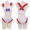 NewCosplay Sailor Moon Huo Yeli Original Design Swimsuit Cosplay Costume Bikini Top Shorts Outfits 1 NewCosplay Sailor Moon Huo Yeli Original Design Swimsuit Cosplay Costume Bikini Top Shorts Outfits