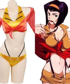 NewCosplay Anime Cowboy Bebop Faye Valentine Original Design Swimsuit Cosplay Costume-cossky®