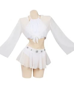 Fandombuy Star Wars: Princess Leia Original Design Cosplay Costume Swimsuit Skirt Cloak Outfits-cossky® New Arrivals