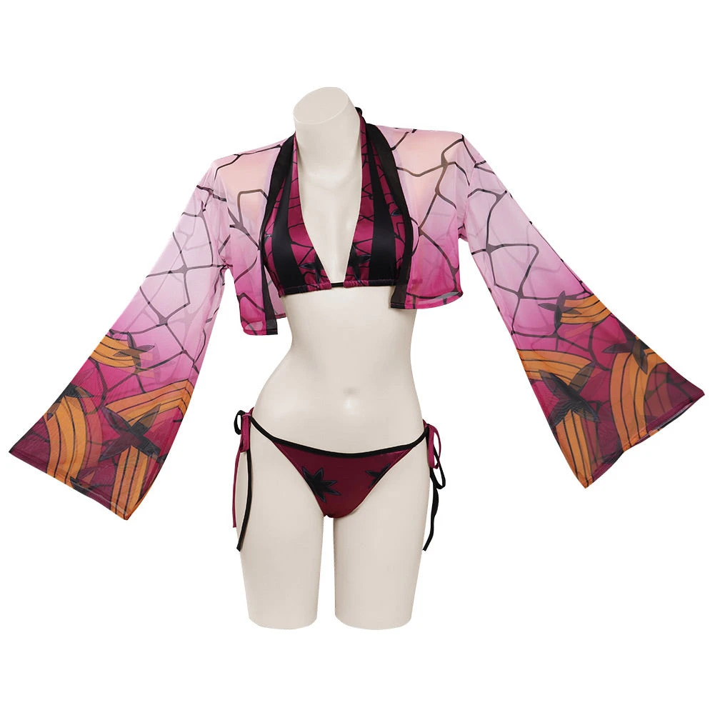Cosplaygift Demon Slayer:Kimetsu No Yaiba Original Design Daki Cloak Swimsuit Cosplay Costume 5 Cosplaygift Demon Slayer:Kimetsu No Yaiba Original Design Daki Cloak Swimsuit Cosplay Costume
