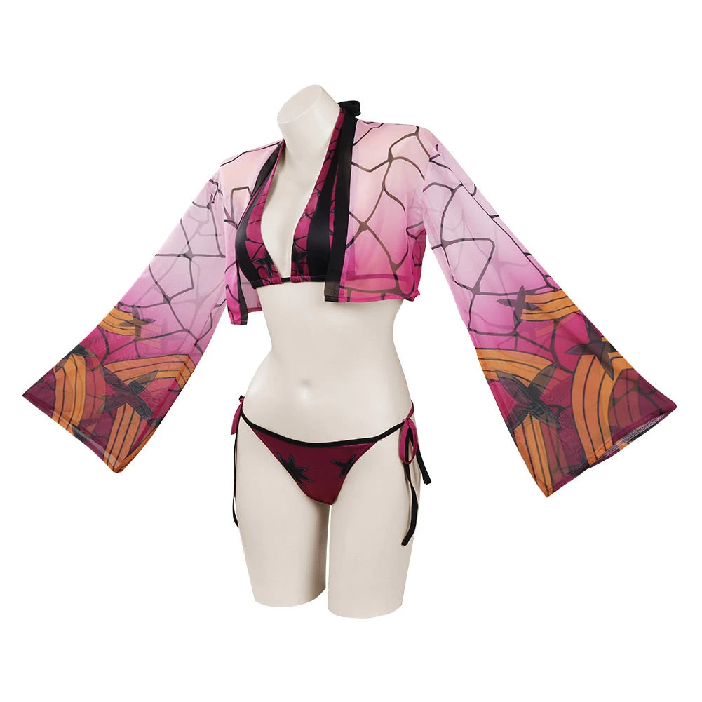 Cosplaygift Demon Slayer:Kimetsu No Yaiba Original Design Daki Cloak Swimsuit Cosplay Costume 6 Cosplaygift Demon Slayer:Kimetsu No Yaiba Original Design Daki Cloak Swimsuit Cosplay Costume