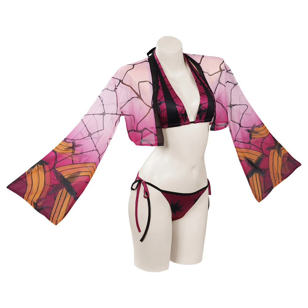 Cosplaygift Demon Slayer:Kimetsu No Yaiba Original Design Daki Cloak Swimsuit Cosplay Costume 8 Cosplaygift Demon Slayer:Kimetsu No Yaiba Original Design Daki Cloak Swimsuit Cosplay Costume