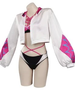CosplaySky New Arrivals Spider-Man: Across The Spider-Verse Gwen Stacy Cosplay CostumeTop Shorts Cloak Swimsuit Outfits Halloween Carnival Suit 12 CosplaySky New Arrivals Spider-Man: Across The Spider-Verse Gwen Stacy Cosplay CostumeTop Shorts Cloak Swimsuit Outfits Halloween Carnival Suit