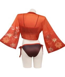 New Cosplaysky New Arrivals Genshin Impact Kaedehara Kazuha Original Design Swimsuit Cosplay Costume Top Shorts Cloak Outfits-cossky®