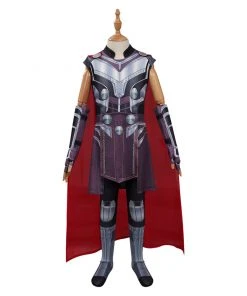 CosplaySky Kids Children Thor: Love And Thunder Thor Cosplay Costume Jumpsuit Cloak Outfits Halloween Carnival Suit