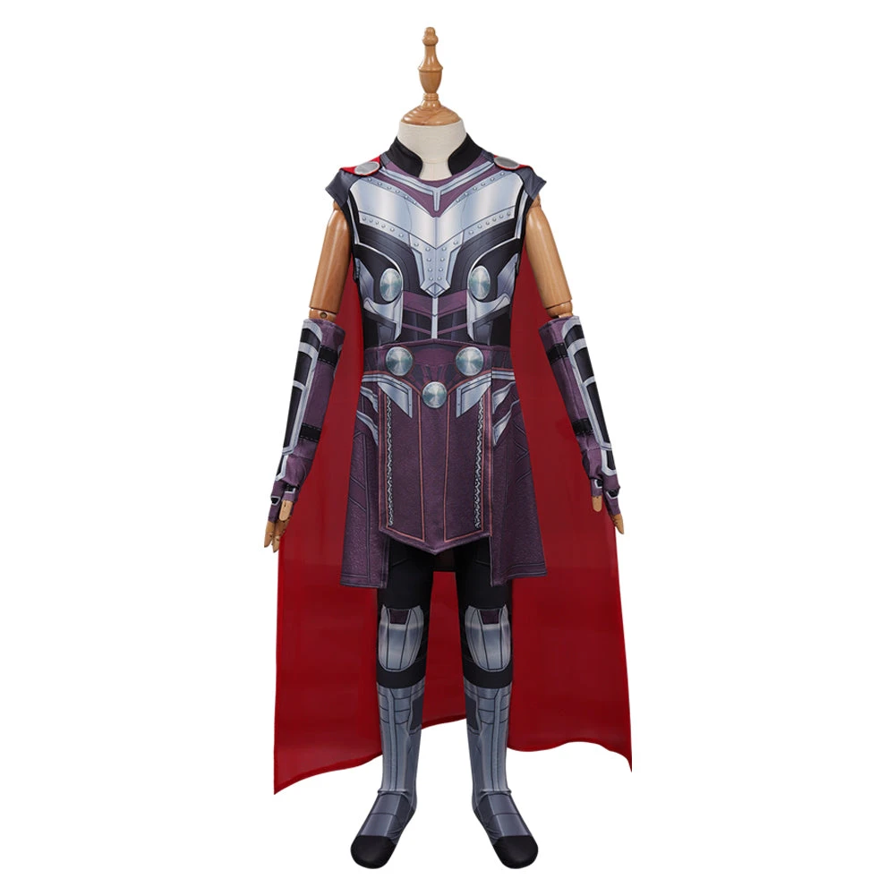 CosplaySky Kids Children Thor: Love And Thunder Thor Cosplay Costume Jumpsuit Cloak Outfits Halloween Carnival Suit 3 CosplaySky Kids Children Thor: Love And Thunder Thor Cosplay Costume Jumpsuit Cloak Outfits Halloween Carnival Suit