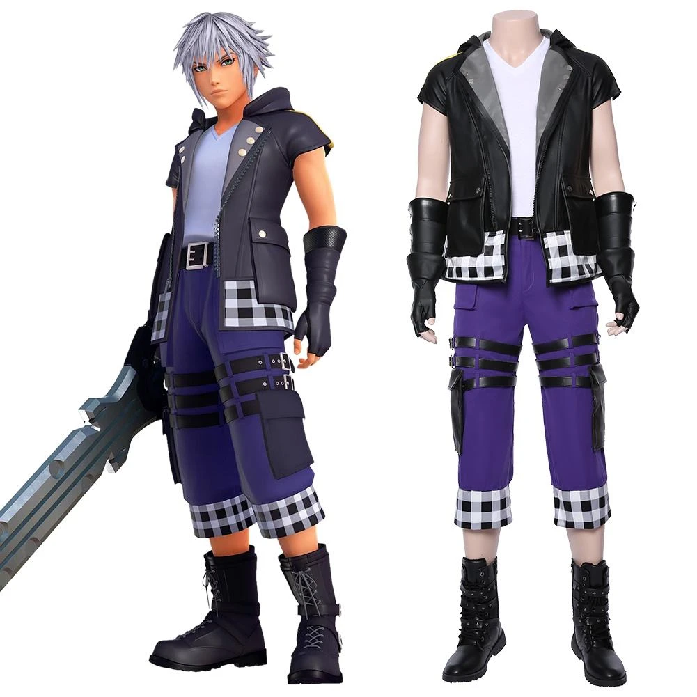 CosplaySky Kingdom Hearts III Riku Outfit Cosplay Costume Version Two 3 CosplaySky Kingdom Hearts III Riku Outfit Cosplay Costume Version Two