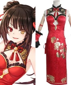 New Cosplaysky Date A Live Tokisaki Kurumi Cheongsam Cosplay Costume