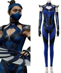 CosplaySky Mortal Kombat 11 Kitana Outfit Halloween Carnival Suit Cospaly Costume
