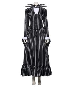 NewCosplay The Nightmare Before Christmas Jack Skellington Striped Outfit Cosplay Costume New Arrivals