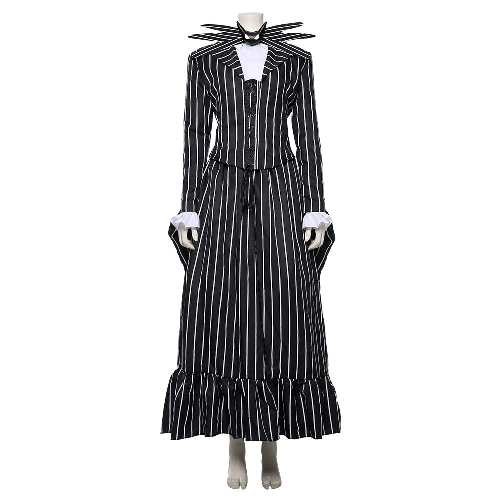 NewCosplay The Nightmare Before Christmas Jack Skellington Striped Outfit Cosplay Costume New Arrivals 4 NewCosplay The Nightmare Before Christmas Jack Skellington Striped Outfit Cosplay Costume New Arrivals