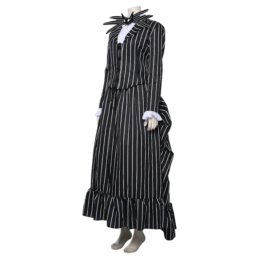 NewCosplay The Nightmare Before Christmas Jack Skellington Striped Outfit Cosplay Costume New Arrivals 5 NewCosplay The Nightmare Before Christmas Jack Skellington Striped Outfit Cosplay Costume New Arrivals