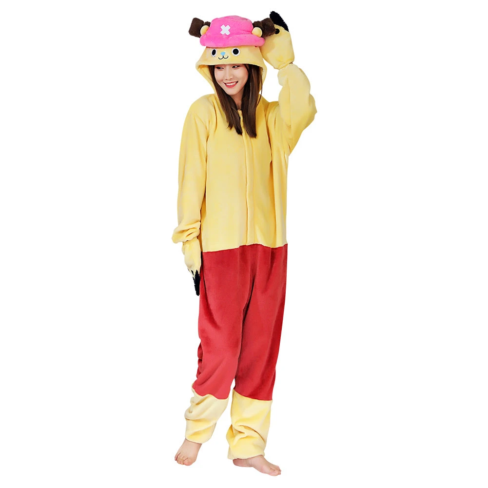 NewCosplay New Arrivals Anime One Piece ·Chopper Pajama Adult Unisex Onesies Polyester Sleepwear Pyjamas Halloween Carnival Costume Cosplay Costume 7 NewCosplay New Arrivals Anime One Piece ·Chopper Pajama Adult Unisex Onesies Polyester Sleepwear Pyjamas Halloween Carnival Costume Cosplay Costume