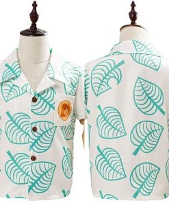 NewCosplay Animal Crossing Tom Nook Short Sleeve Shirt Top For Kids Children Cosplay Costume New Arrivals