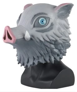 New Cosplaysky New Arrivals Demon Slayer: Kimetsu No Yaiba Hashibira Inosuke Latex Helmet Cosplay Accessories