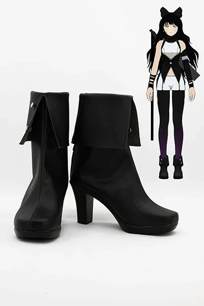 NewCosplay RWBY Black Trailer Blake Belladonna Cosplay Boots Shoes 3 NewCosplay RWBY Black Trailer Blake Belladonna Cosplay Boots Shoes
