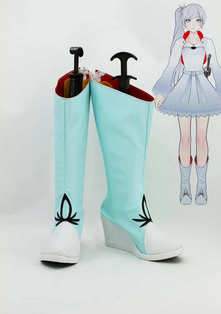 NewCosplay New Arrivals RWBY White Trailer Weiss Schnee Cosplay Boots Shoes 3 NewCosplay New Arrivals RWBY White Trailer Weiss Schnee Cosplay Boots Shoes