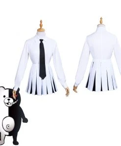 NewCosplay Anime Danganronpa Monokuma Women Uniform Dress Outfits Halloween Carnival Suit Cosplay Costume