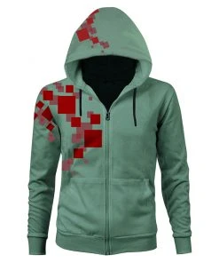 New Cosplaysky Unisex Komaeda Nagito Cosplay Hoodies Super Danganronpa 2 Zip Up 3D Print Jacket Sweatshirt