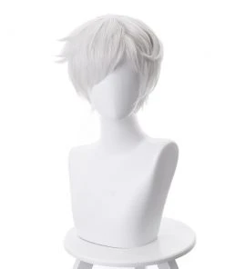 CosplaySky New Arrivals The Promised Neverland Norman Silver-gray Wig