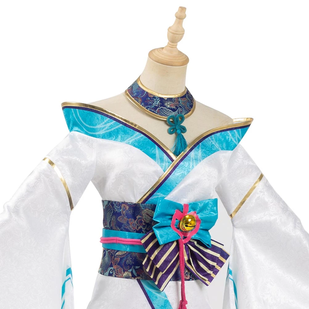 NewCosplay New Arrivals League Of Legends LOL Fox Ahri The Nine-Tailed Fox Women Kimono Dress Outfit Halloween Carnival Suit Cosplay Costume 10 NewCosplay New Arrivals League Of Legends LOL Fox Ahri The Nine-Tailed Fox Women Kimono Dress Outfit Halloween Carnival Suit Cosplay Costume