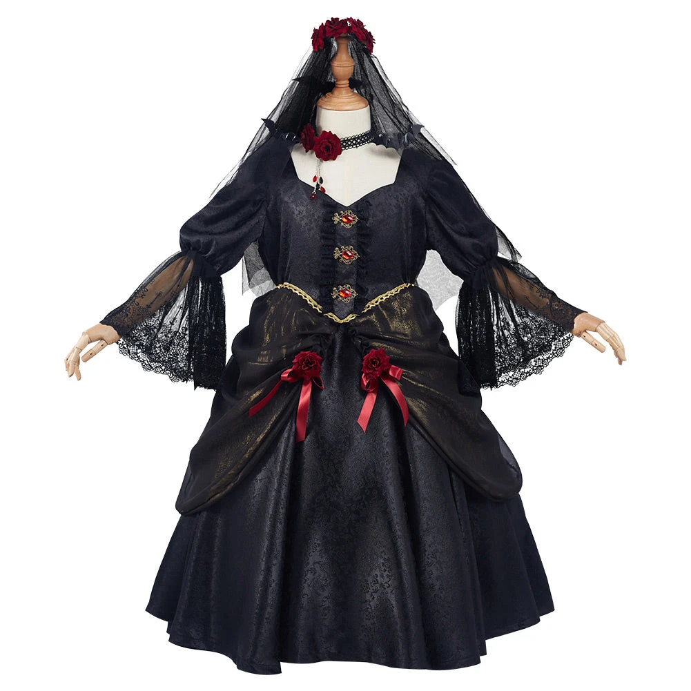 NewCosplay New Arrivals Vampire Bride Kids Children Girls Dress Outfits Halloween Carnival Suit Cosplay Costume 4 NewCosplay New Arrivals Vampire Bride Kids Children Girls Dress Outfits Halloween Carnival Suit Cosplay Costume
