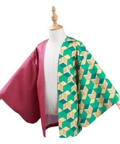 NewCosplay Demon Slayer: Kimetsu No Yaiba Tomioka Giyuu Kids Children Kimono Coat Cosplay Costume