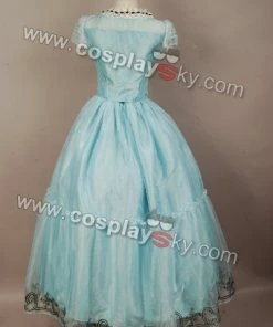 NewCosplay Tim Burton's Alice In Wonderland Alice Blue Dress Costume New Arrivals