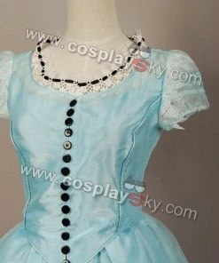 NewCosplay Tim Burton's Alice In Wonderland Alice Blue Dress Costume New Arrivals