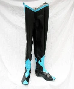 NewCosplay Lamento Rai Blue Cosplay Boots Shoes Custom Made