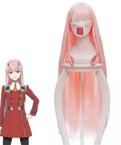 New Cosplaysky DARLING In The FRANXX Zero Two 02 Cosplay Wig Long Pink