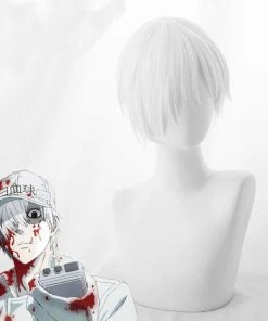New Cosplaysky Cells At Work! White Blood Cell Neutrophil Cosplay Wig New Arrivals