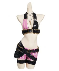 NewCosplay LoL Jinx League Of Legends Skin Outfits Halloween Carnival Suit Cosplay Costume