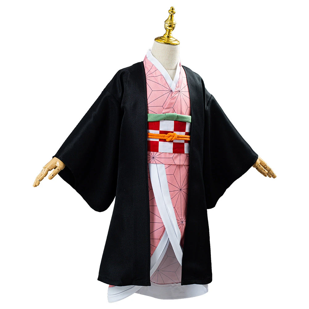 NewCosplay Kids Children Demon Slayer Kimetsu No Yaiba Kamado Nezuko Uniform Outfit Anime Cosplay Costume 7 NewCosplay Kids Children Demon Slayer Kimetsu No Yaiba Kamado Nezuko Uniform Outfit Anime Cosplay Costume